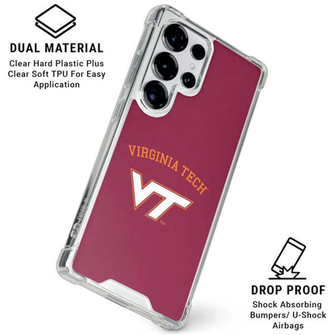 Virginia Tech University VT Galaxy S25 Ultra Clear Case