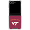 Virginia Tech University VT Galaxy Z Flip7 Clear Case