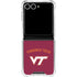 Virginia Tech University VT Galaxy Z Flip7 Clear Case