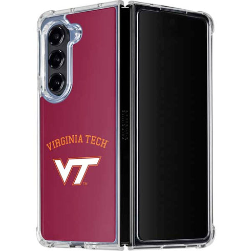 Virginia Tech VT Galaxy Z Fold5 5G Clear Case