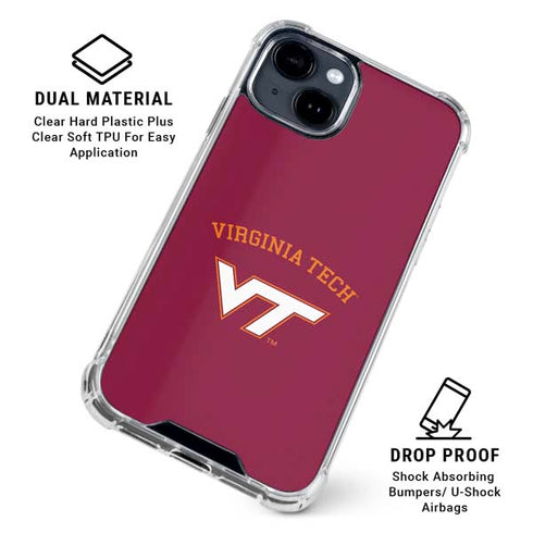Virginia Tech VT iPhone 15 Clear Case
