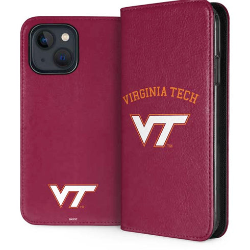 Virginia Tech University VT iPhone 15 Plus Folio Case