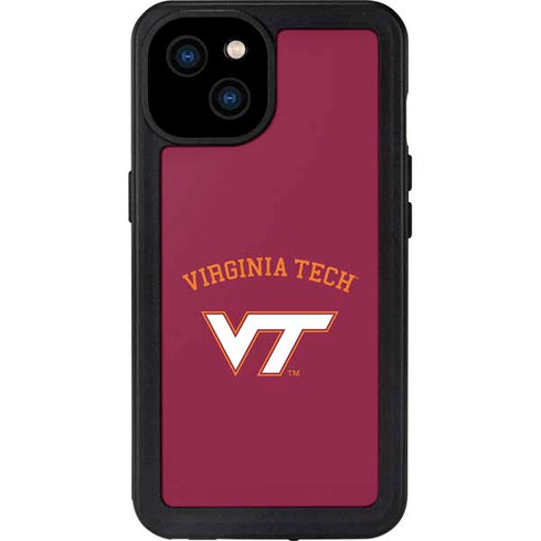 Virginia Tech University VT iPhone 15 Plus Waterproof Case
