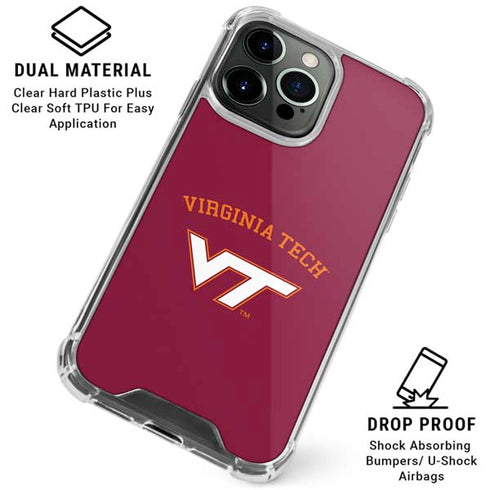 Virginia Tech University VT iPhone 16 Pro Clear Case