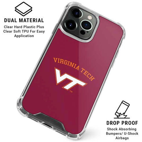 Virginia Tech University VT iPhone 16 Pro Max Clear Case