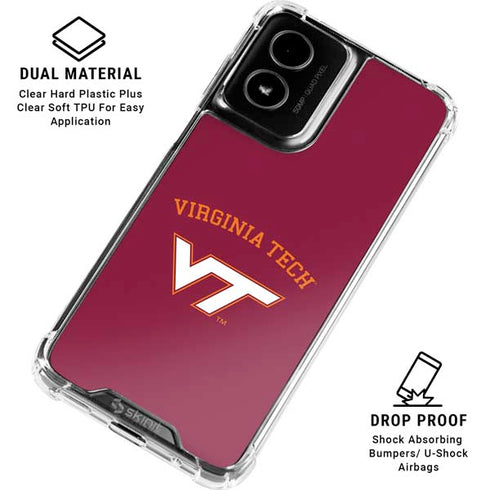 Virginia Tech University VT Moto G Power 5G (2024) Clear Case