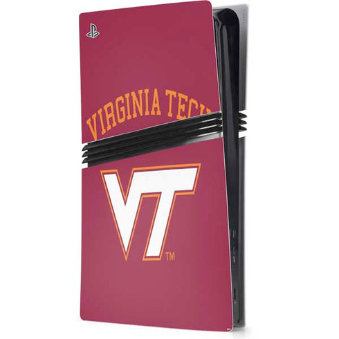 Virginia Tech University VT PS5 Pro Console Skin