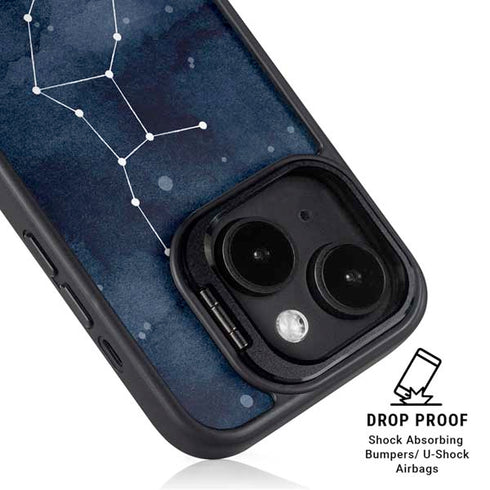 Virgo Constellation iPhone 14 Plus Kickstand Case