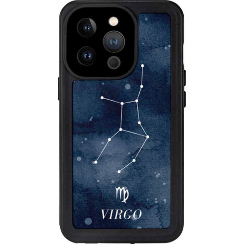 Virgo Constellation iPhone 15 Pro Waterproof Case
