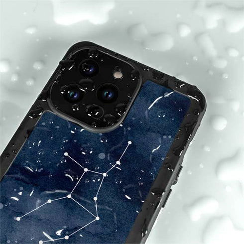 Virgo Constellation iPhone 15 Pro Waterproof Case