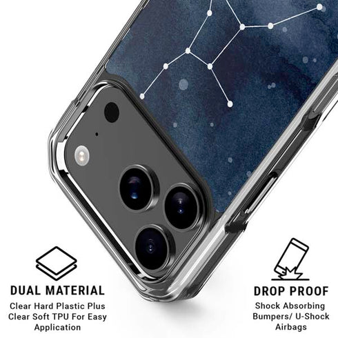 Virgo Constellation iPhone 18 Pro Clear Case