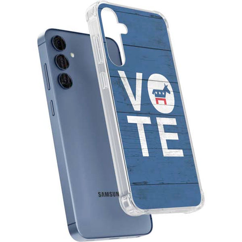 Vote Democrat Galaxy A55 5G Clear Case