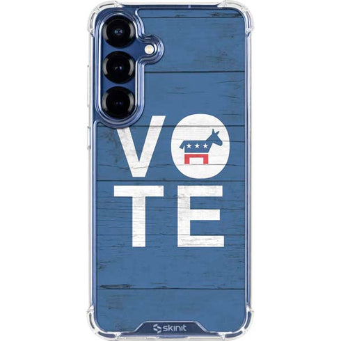 Vote Democrat Galaxy S25 Plus Clear Case