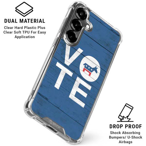 Vote Democrat Galaxy S26 Plus Clear Case