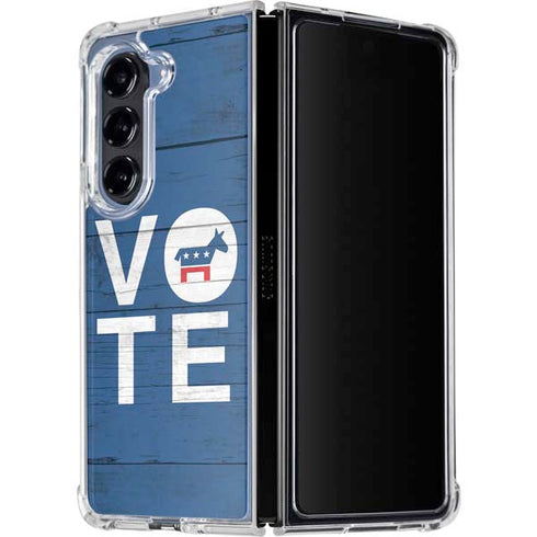 Vote Democrat Galaxy Z Fold5 5G Clear Case