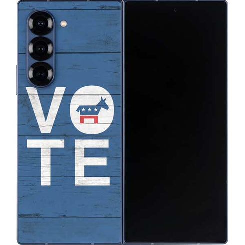 Vote Democrat Galaxy Z Fold6 Skin