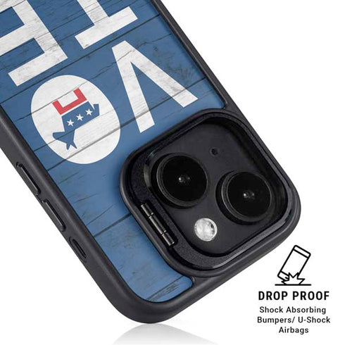 Vote Democrat iPhone 14 Kickstand Case
