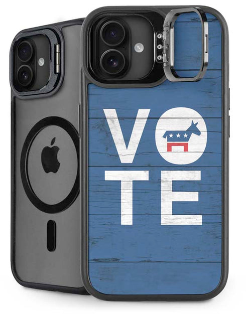 Vote Democrat iPhone 16 Plus Kickstand Case