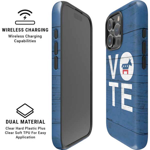 Vote Democrat iPhone 16 Pro Max Magsafe Impact Case