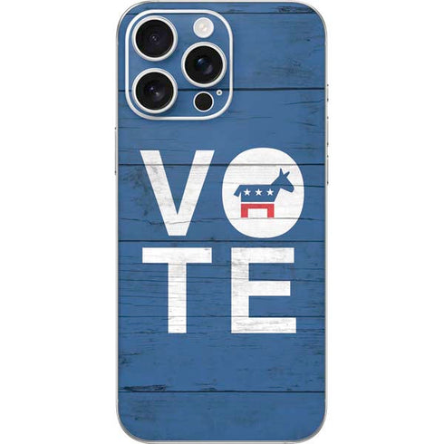 Vote Democrat iPhone 16 Pro Max Skin