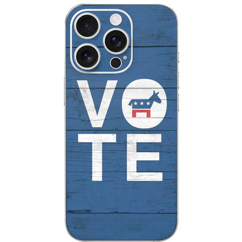 Vote Democrat iPhone 16 Pro Skin