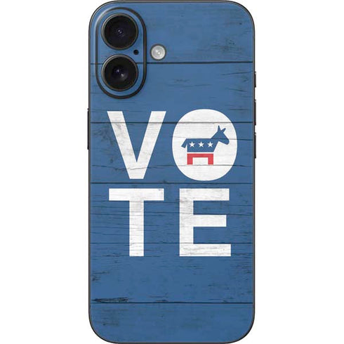 Vote Democrat iPhone 16 Skin