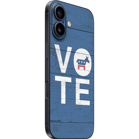 Vote Democrat iPhone 16 Skin