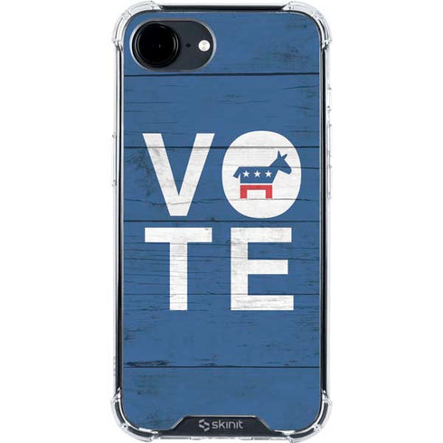 Vote Democrat iPhone 16e Clear Case