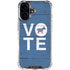 Vote Democrat iPhone 17 Clear Case