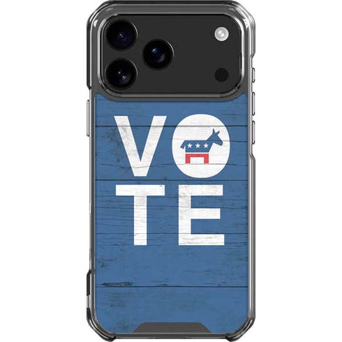 Vote Democrat iPhone 18 Pro Max Clear Case