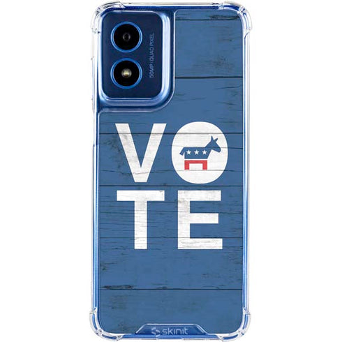 Vote Democrat Moto G 5G (2024) Clear Case