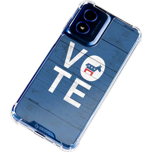 Vote Democrat Moto G 5G (2024) Clear Case