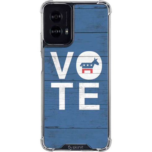 Vote Democrat Moto G Power 5G (2024) Clear Case