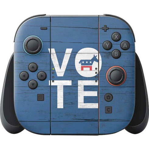 Vote Democrat Nintendo Switch 2 (2025) Joy-Con Controller Skin