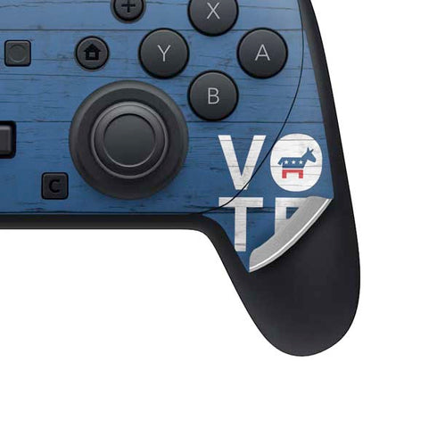 Vote Democrat Nintendo Switch 2 (2025) Pro Controller Skin