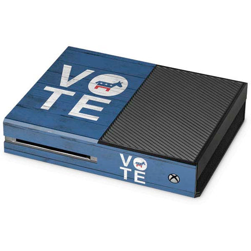 Vote Democrat Xbox One Console Skin