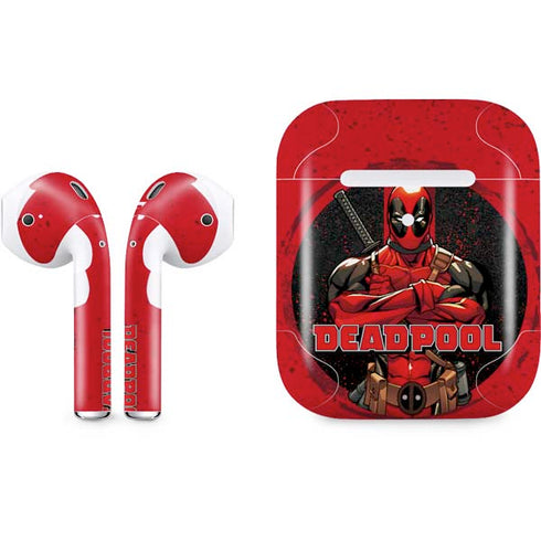 Marvel Deadpool Wade Wilson Apple AirPods 2 Skin