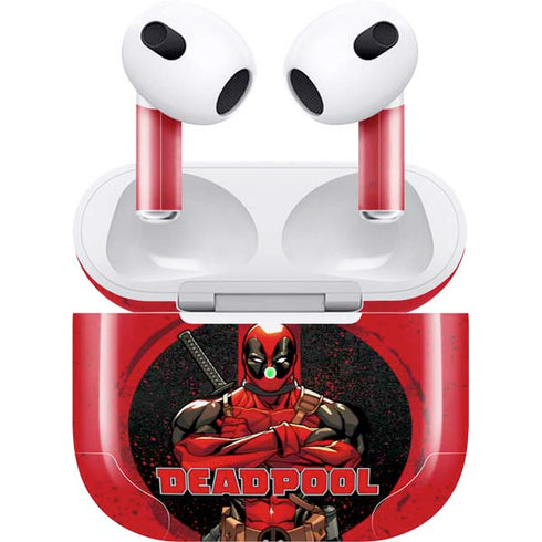 Marvel Deadpool Wade Wilson Apple AirPods (3rd Gen 2021) Skin