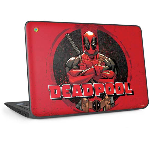Marvel Deadpool Wade Wilson HP Chromebook Skin