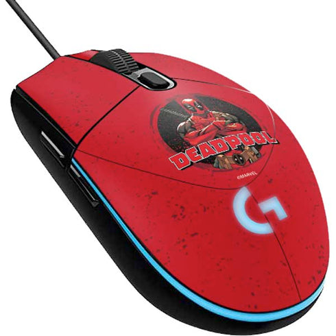 Marvel Deadpool Wade Wilson G203 Prodigy RGB Wired Gaming Mouse Skin