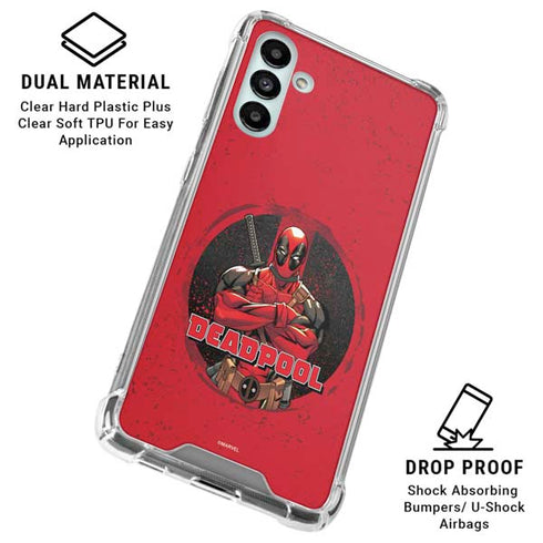Marvel Deadpool Wade Wilson Galaxy A13 5G Clear Case