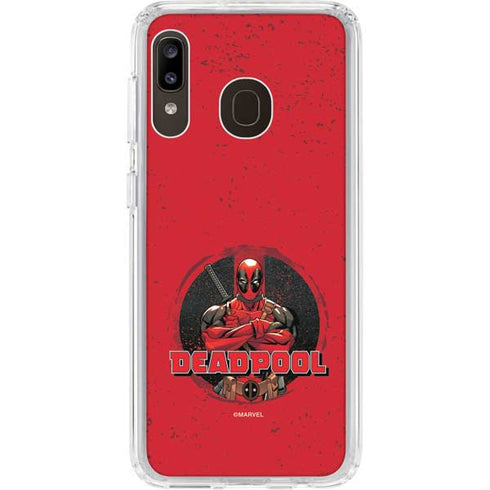 Marvel Deadpool Wade Wilson Galaxy A20 Clear Case
