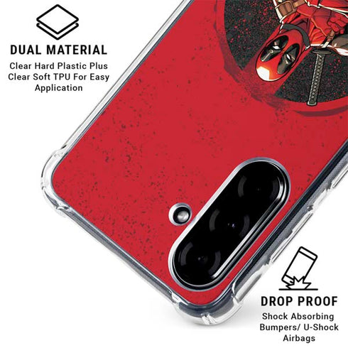 Marvel Deadpool Wade Wilson Galaxy A36 5G Clear Case
