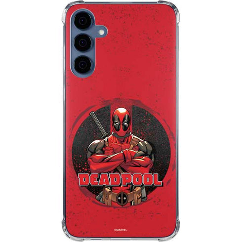 Marvel Deadpool Wade Wilson Galaxy A55 5G Clear Case