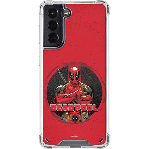 Marvel Deadpool Wade Wilson Galaxy S21 5G Clear Case