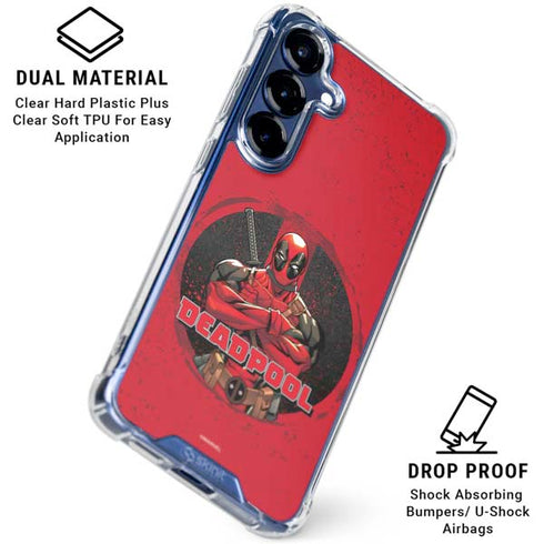 Marvel Deadpool Wade Wilson Galaxy S25 FE Clear Case