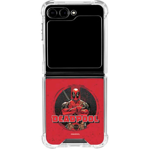 Marvel Deadpool Wade Wilson Galaxy Z Flip5 5G Clear Case