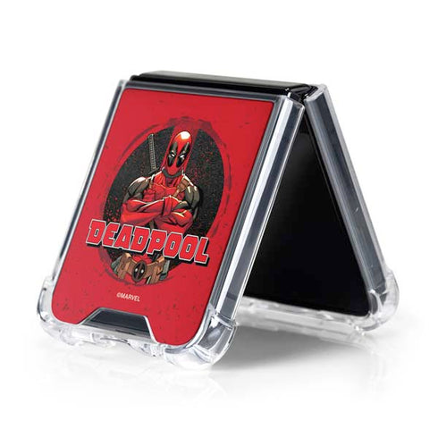 Marvel Deadpool Wade Wilson Galaxy Z Flip5 5G Clear Case