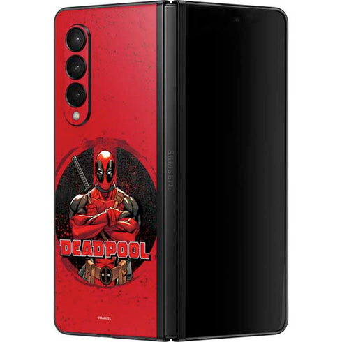 Marvel Deadpool Wade Wilson Galaxy Z Fold3 5G Skin