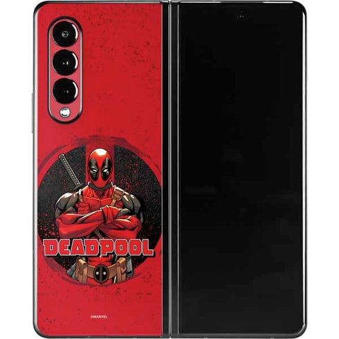 Marvel Deadpool Wade Wilson Galaxy Z Fold3 5G Skin